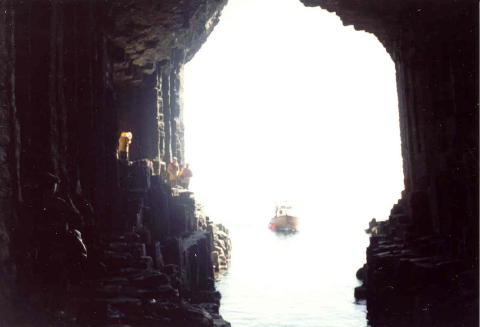 22 Looking out frm Fingla's Cave